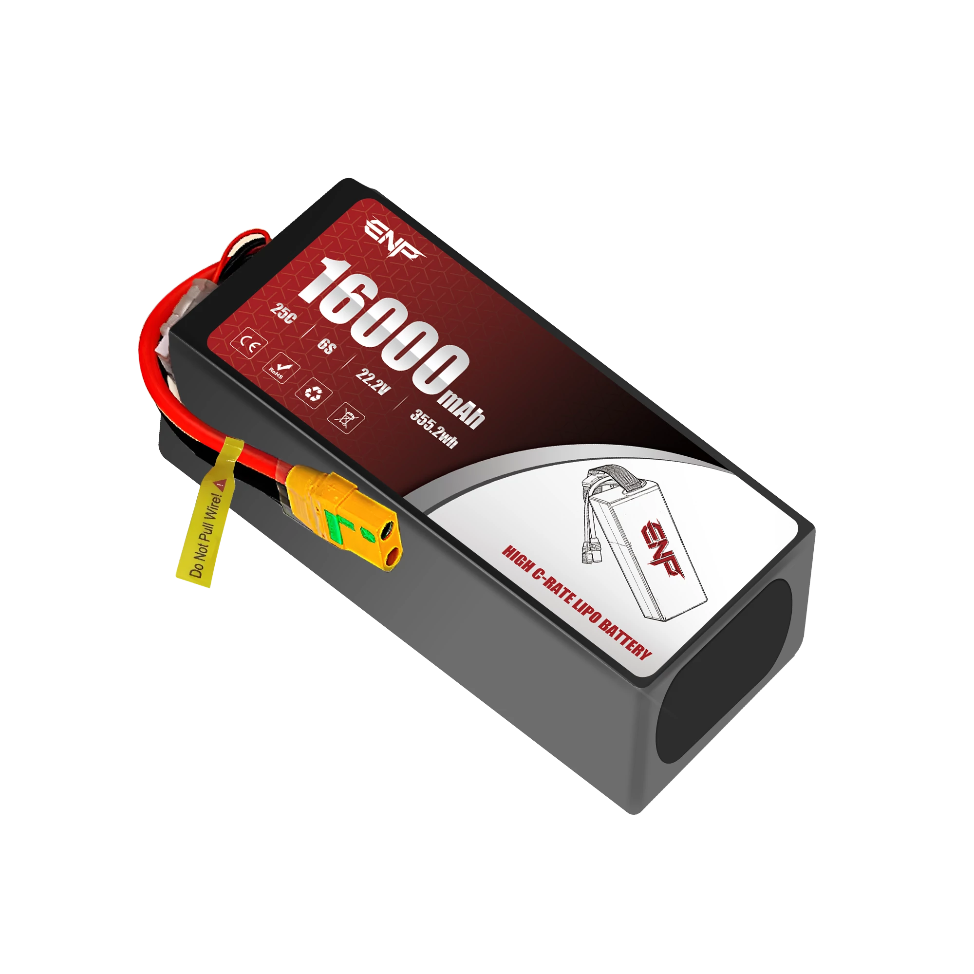 16000mah 6S High C-rate Lipo Battery