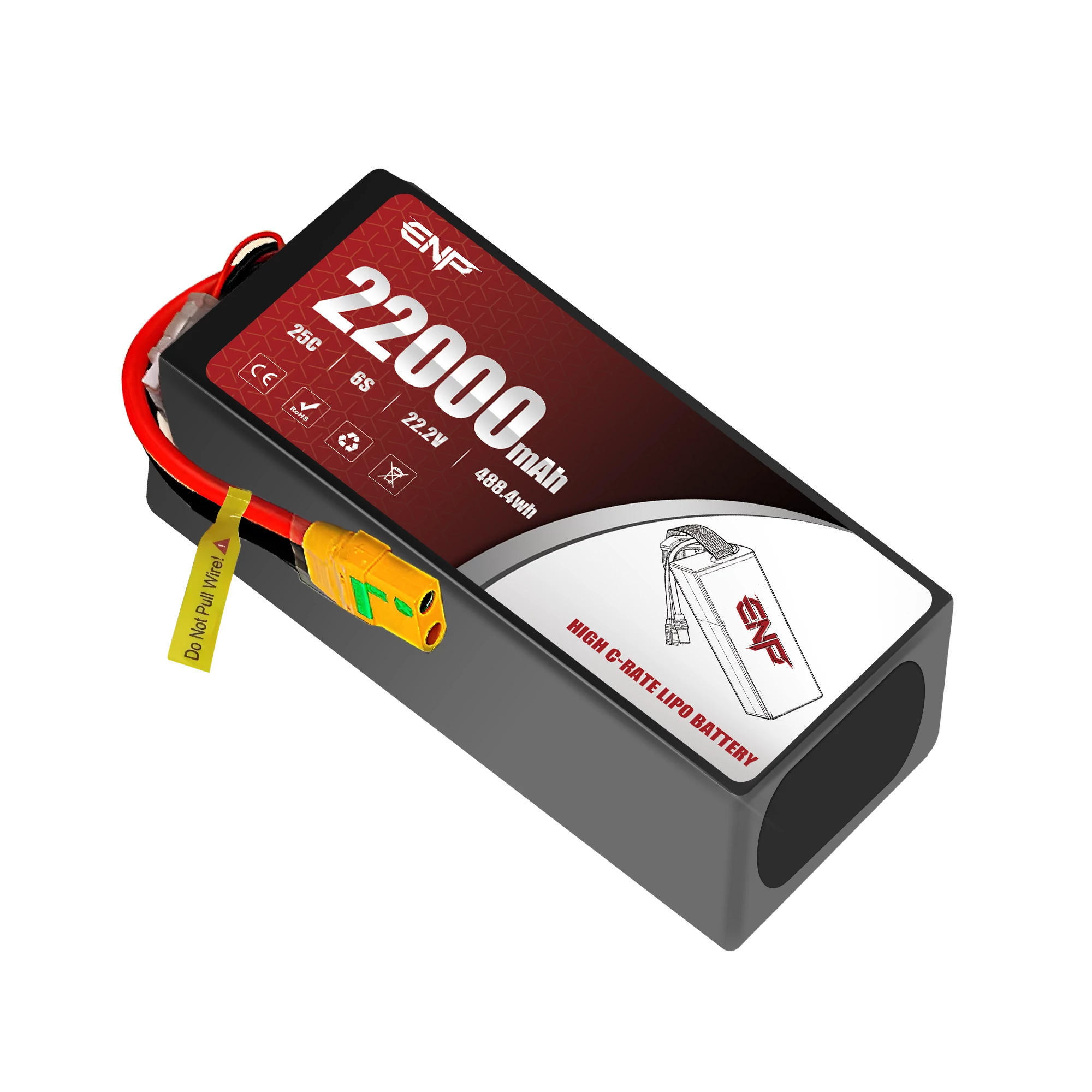 22000mah 6S High C-rate Lipo Battery
