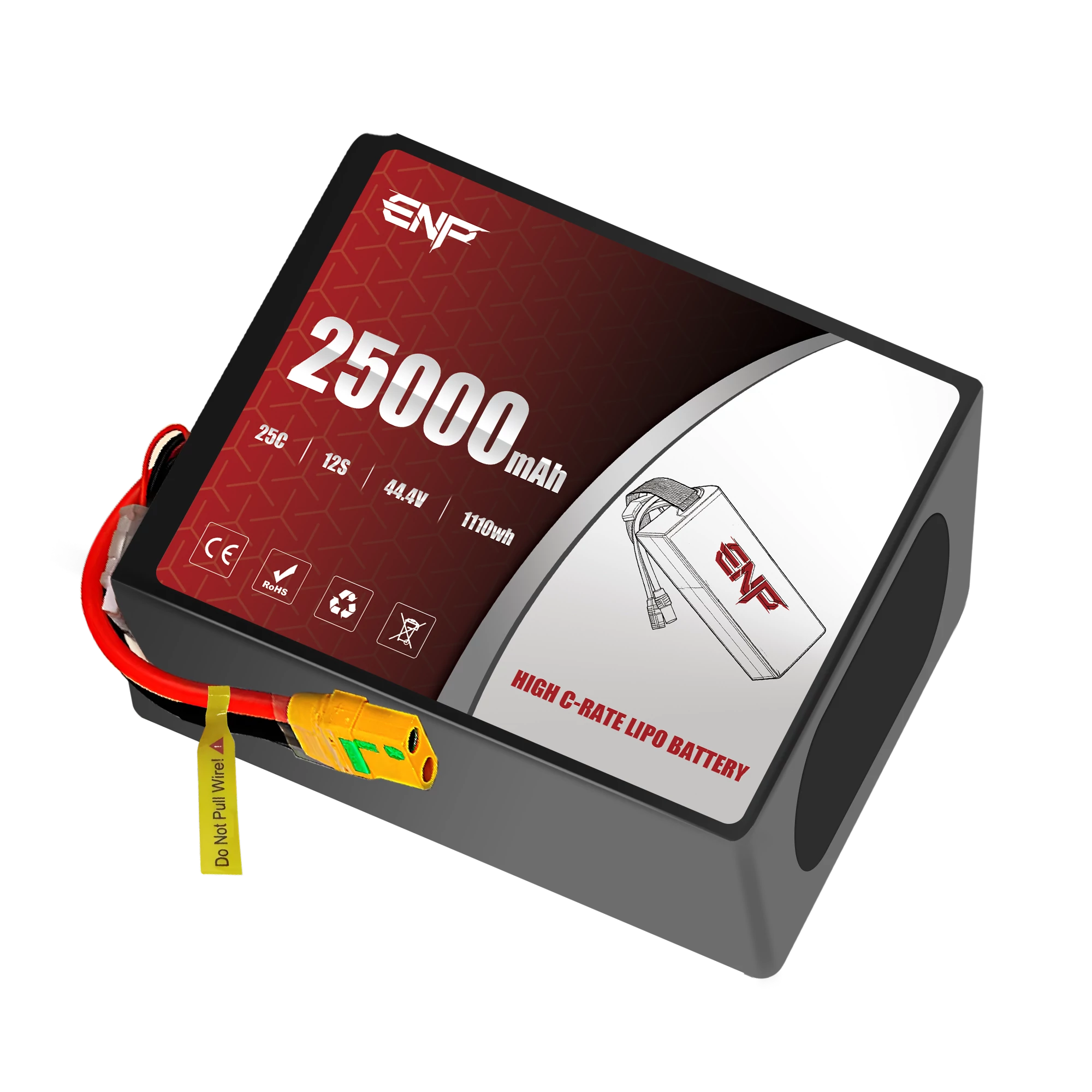 25000mah 12S High C-rate Lipo Battery