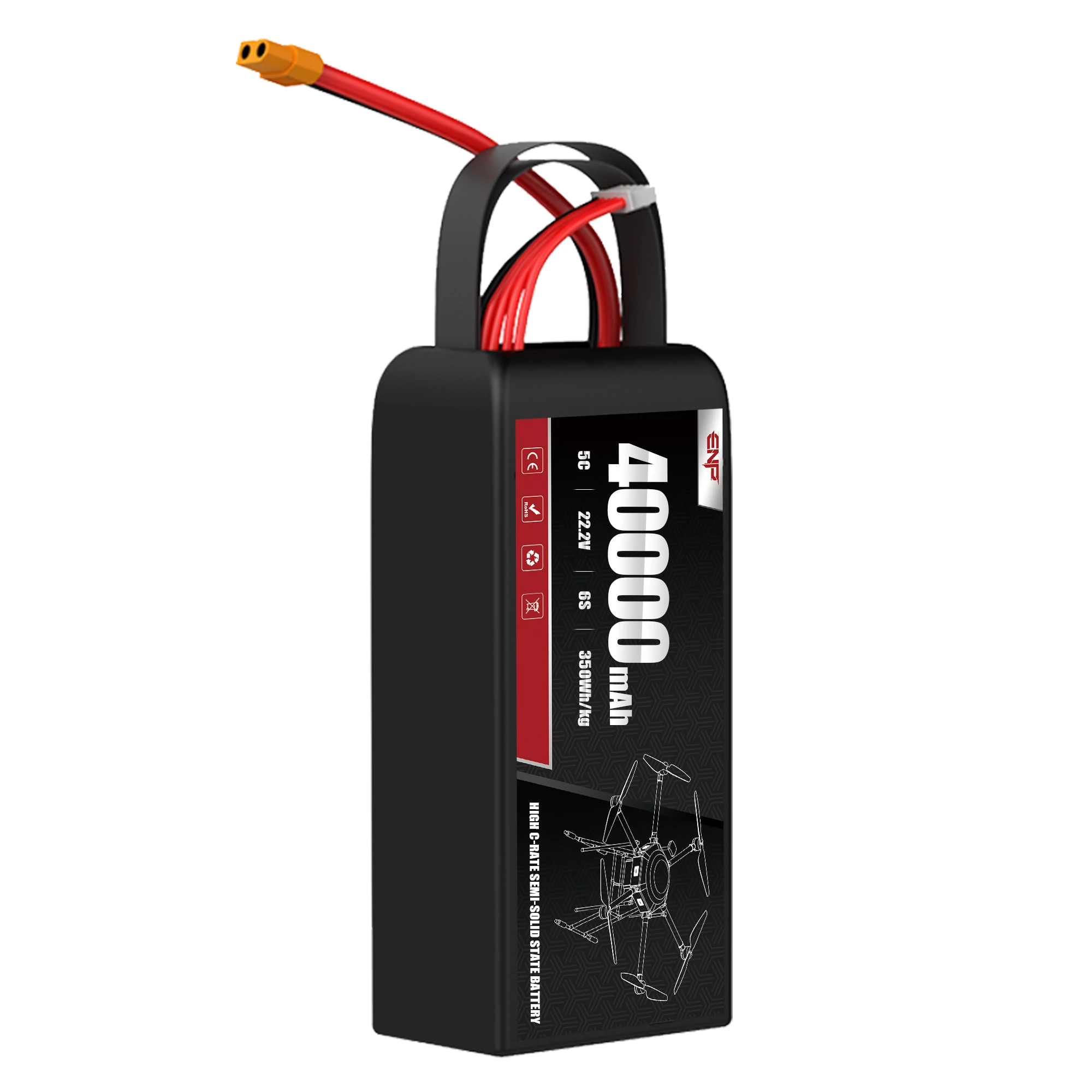 350W 40000mah 6S High Energy Density Semi-solid State Battery